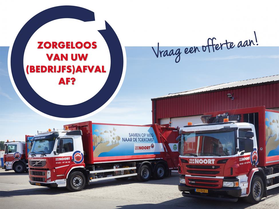 Zorgeloos van uw (bedrijfs)afval af? Vraag direct een offerte aan